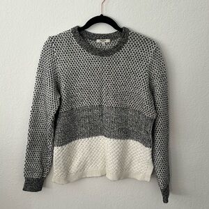 Madewell color block gradient sweater